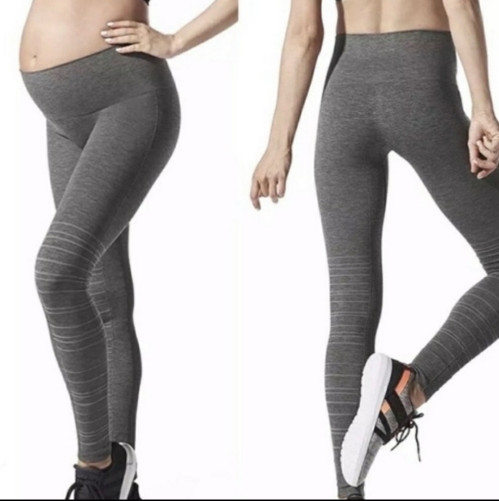 BLANQI Sport Support Hipster Contour Leggings Gray Sz Sm